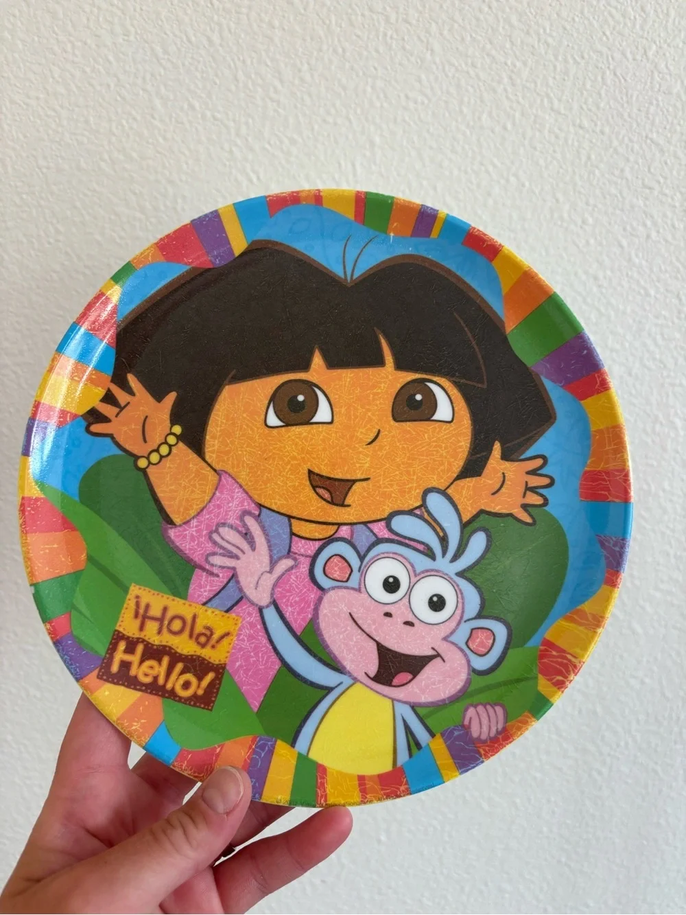 vintage Nickelodeon Dora the Explorer melamine plate